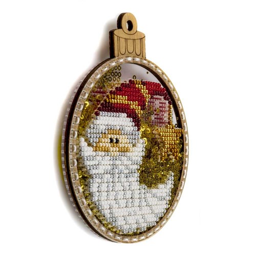 Beadwork Ornament Kit On Plastic Base
