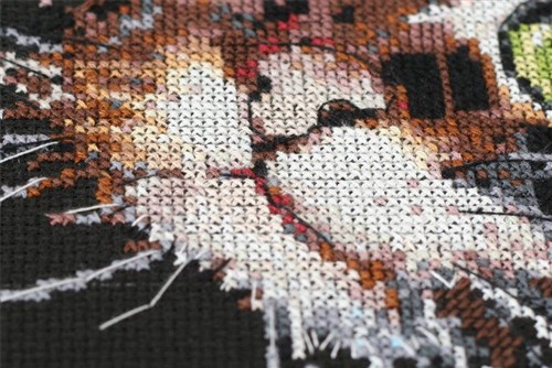 Cross Stitch Kit Fluffy Kitten