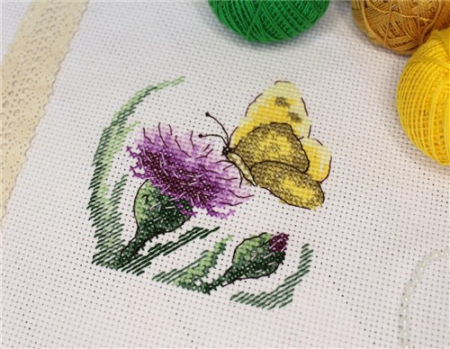 Butterfly And Agrimony Cross Stitch Kit