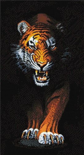 Stalking Tiger Diamond Painting Kit