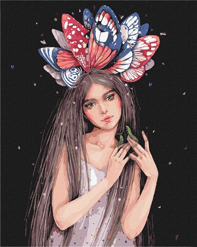 Paint By Numbers Kit Colors Of Butterflies