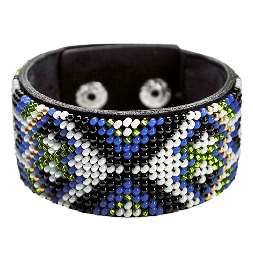 Bead Embroidery Kit On Artificial Leather