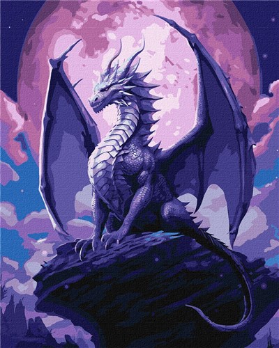 Paint By Numbers Kit The Majestic Dragon