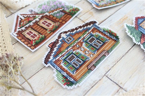 Houses Magnets Cross Stitch Kit