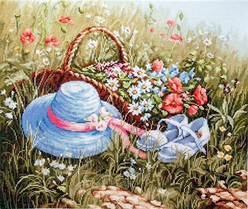 Meadow With Poppies Cross Stitch Kit