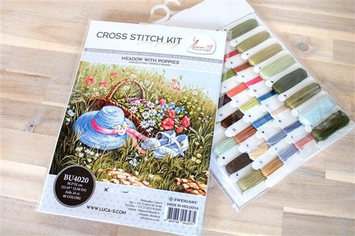 Meadow With Poppies Cross Stitch Kit