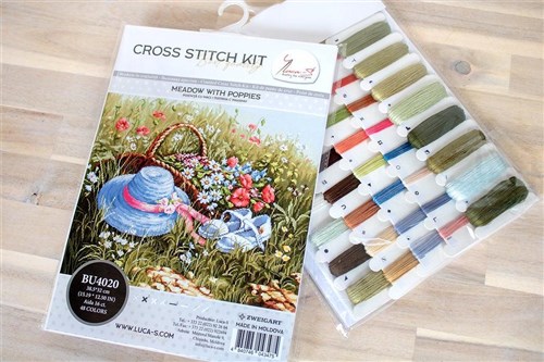 Meadow With Poppies Cross Stitch Kit