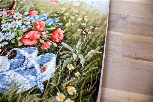 Meadow With Poppies Cross Stitch Kit
