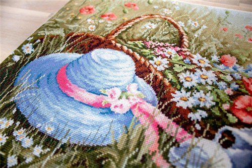 Meadow With Poppies Cross Stitch Kit