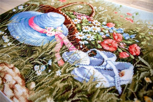 Meadow With Poppies Cross Stitch Kit