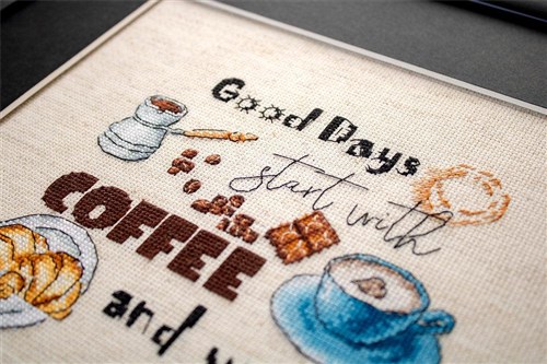 Counted Cross Stitch Kit Coffee Time
