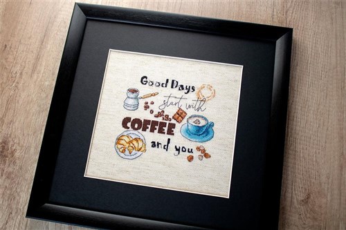 Counted Cross Stitch Kit Coffee Time