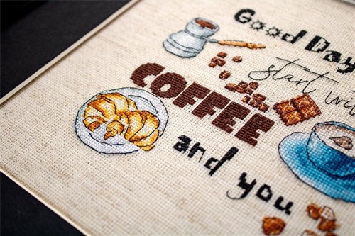 Counted Cross Stitch Kit Coffee Time