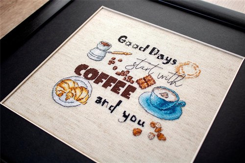 Counted Cross Stitch Kit Coffee Time