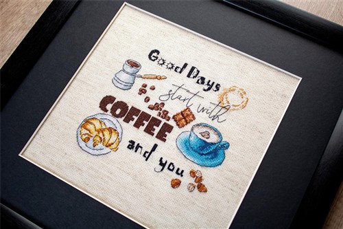 Counted Cross Stitch Kit Coffee Time