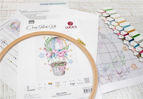 Hot Air Ballon Cross Stitch Kit