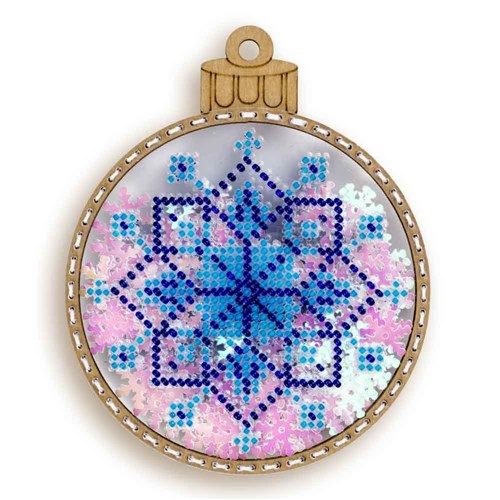 Bead Embroidery Ornament On Plastic Base