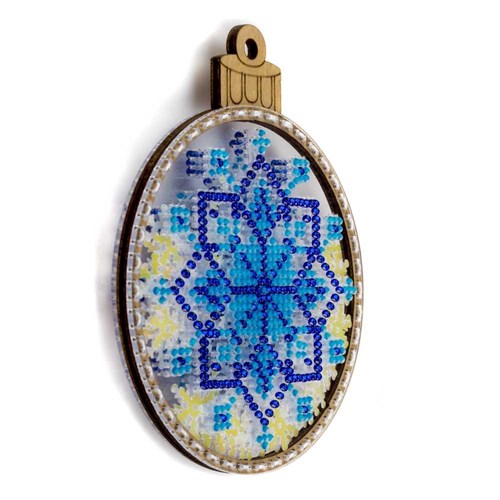Bead Embroidery Ornament On Plastic Base