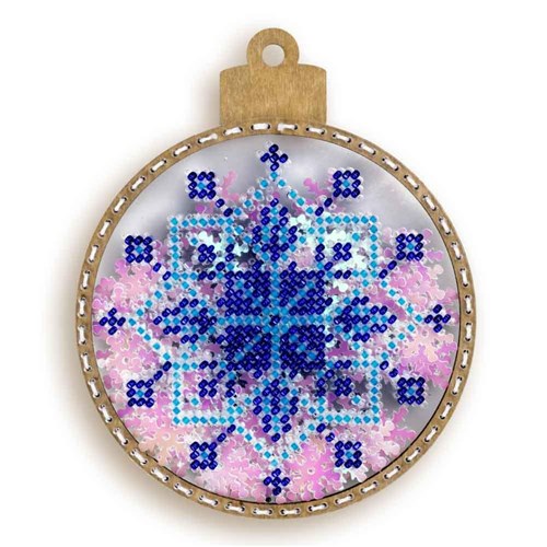 Bead Embroidery Ornament On Plastic Base
