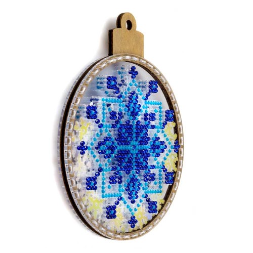 Bead Embroidery Ornament On Plastic Base