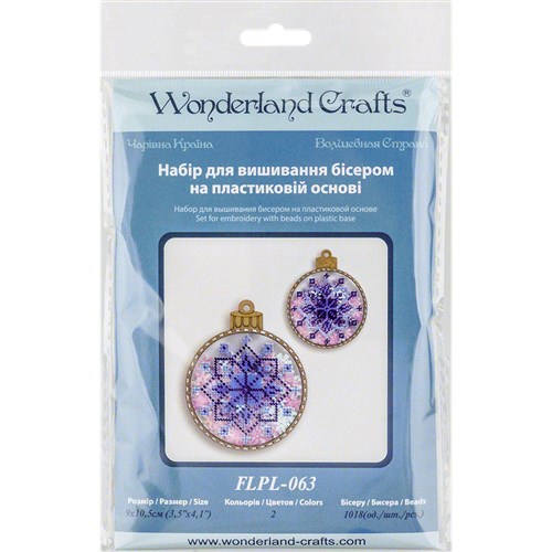 Bead Embroidery Ornament On Plastic Base