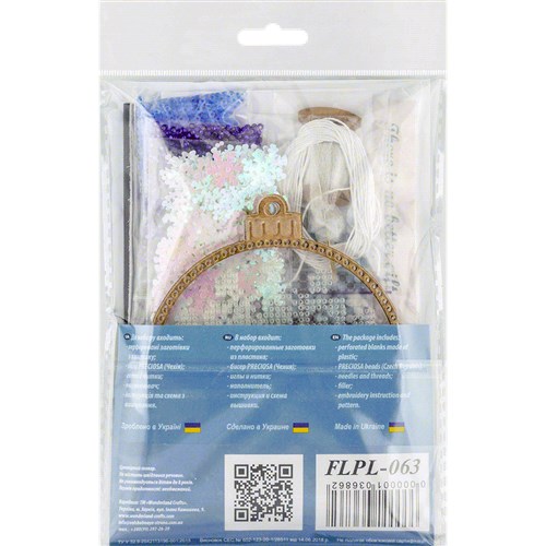 Bead Embroidery Ornament On Plastic Base