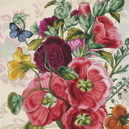 Summer Fowers Cross Stitch Kit