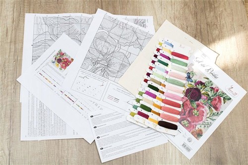 Summer Fowers Cross Stitch Kit