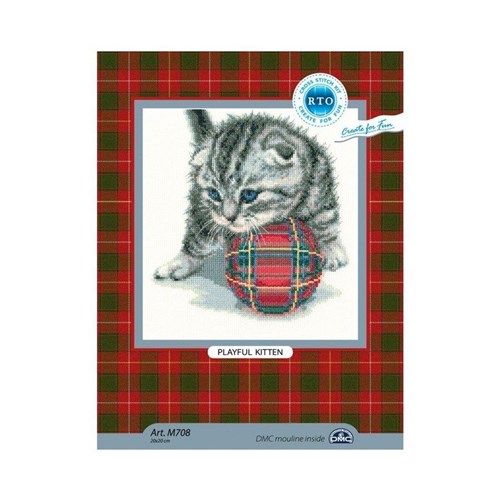 Playful Kitten Cross Stitch Kit