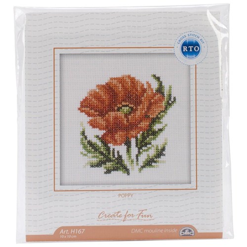Cross Stitch Kit Poppy