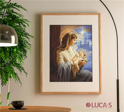 Saint Mary And The Child Cross Stitch Kit