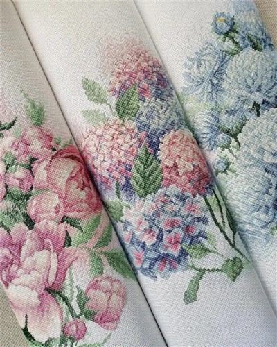 Graceful Hydrangeas Cross Stitch Kit