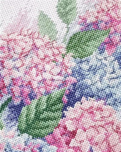 Graceful Hydrangeas Cross Stitch Kit