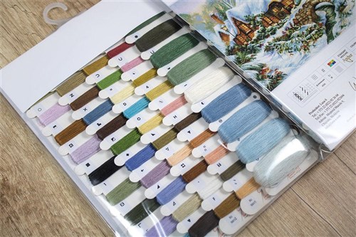 Winter Landscape Cross-Stitch Kit
