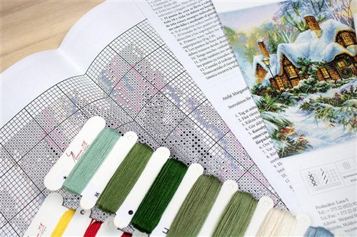 Winter Landscape Cross-Stitch Kit