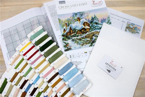 Winter Landscape Cross-Stitch Kit