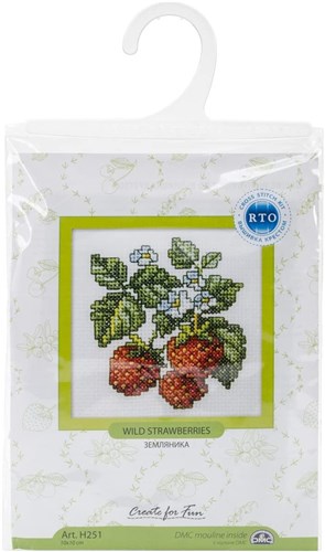Wild Strawberries Cross Stitch Kit