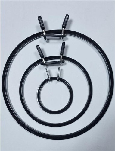 Medium Spring Metal Embroidery Hoop Nurge 160-2 Deep Black