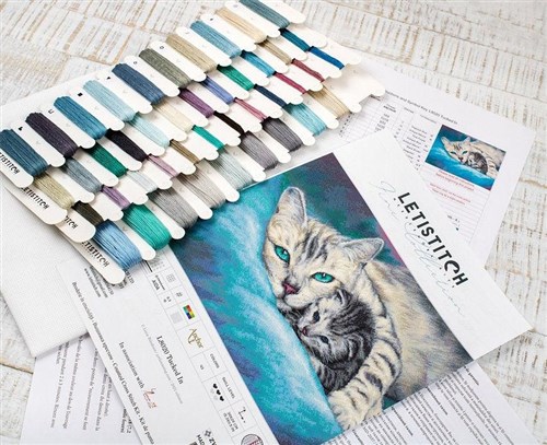 Cross Stitch Kit Tucked In