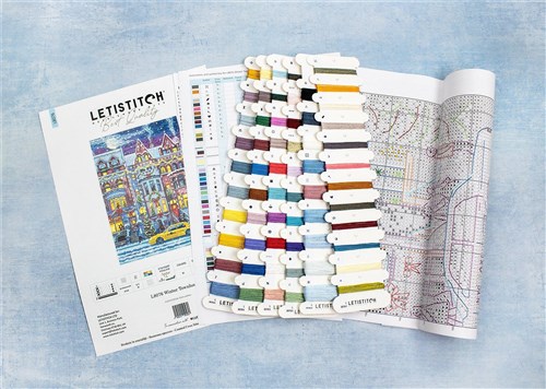 Winter Townhouse Cross Stitch Kit