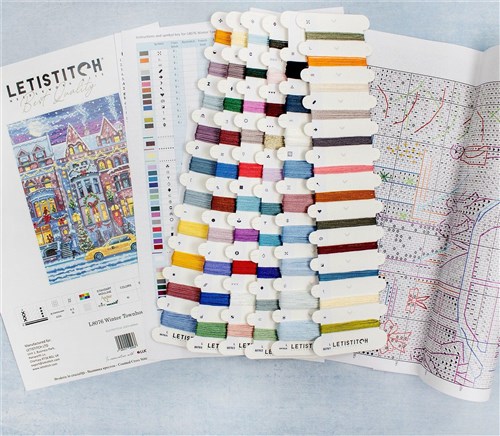 Winter Townhouse Cross Stitch Kit
