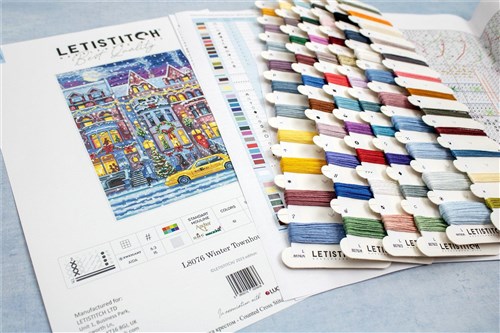 Winter Townhouse Cross Stitch Kit
