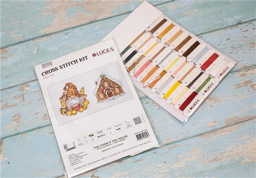 Gnome & House Cross Stitch Kit