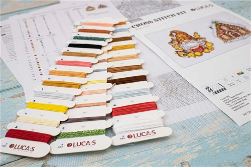 Gnome & House Cross Stitch Kit