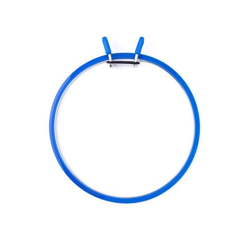 Large Spring Metal Embroidery Hoop Nurge - Deep Blue