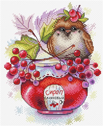 Winged Arrowwood Cross Stitch Kit
