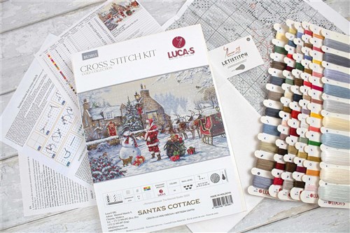 Santa's Cottage Cross Stitch Kit