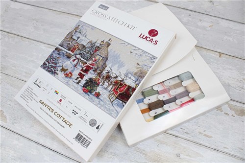 Santa's Cottage Cross Stitch Kit