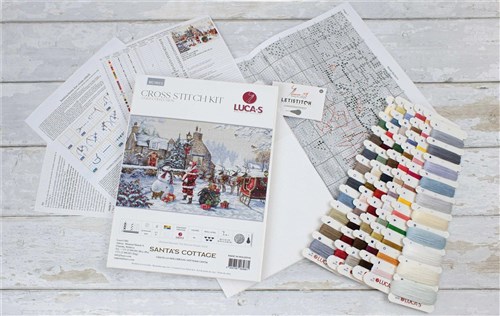 Santa's Cottage Cross Stitch Kit