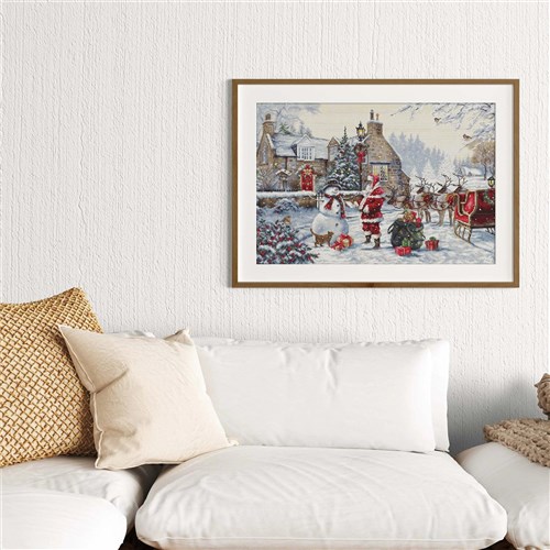 Santa's Cottage Cross Stitch Kit